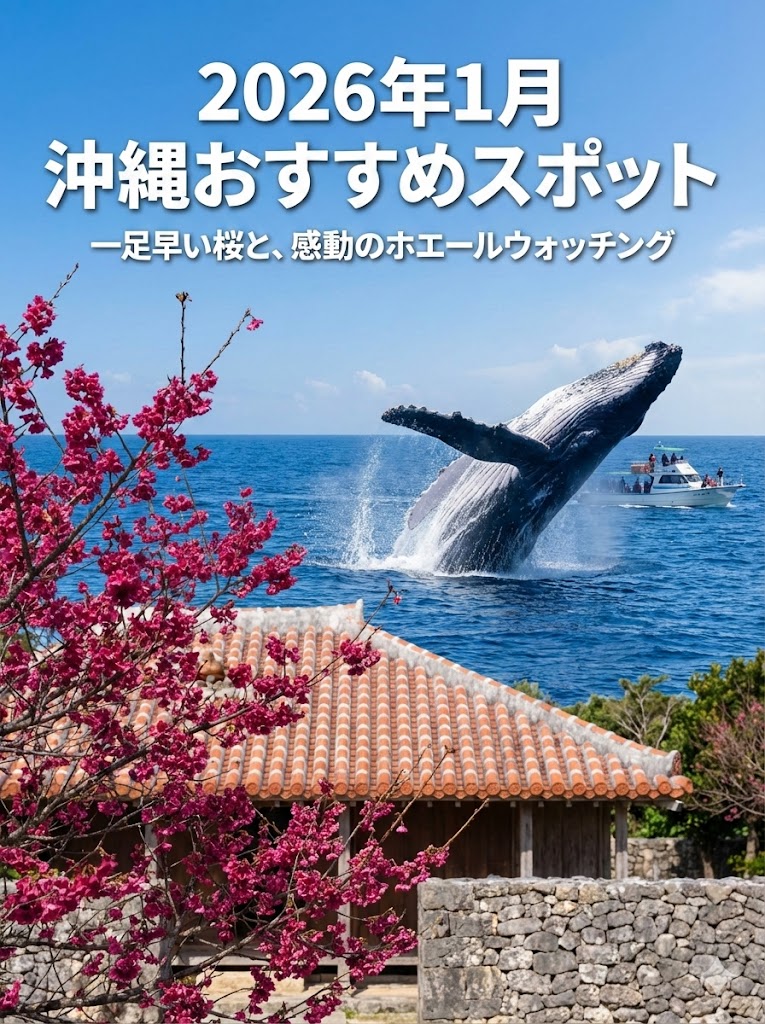 📅1月の沖縄のお勧めスポットを紹介🐋特にお勧めのスポットとイベントをご紹介します🌸