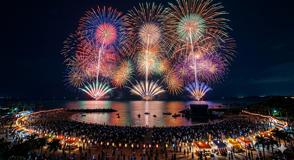 🌺 日本一早い夏が来る！夜空の祭典「琉球海炎祭」の魅力を徹底解剖 🎆