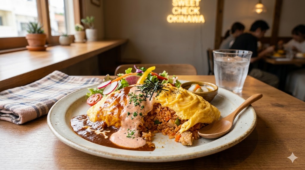 🐣【飲める卵！？】那覇で話題の絶品オムライス『Sweet Check OKINAWA』をチェック！✨