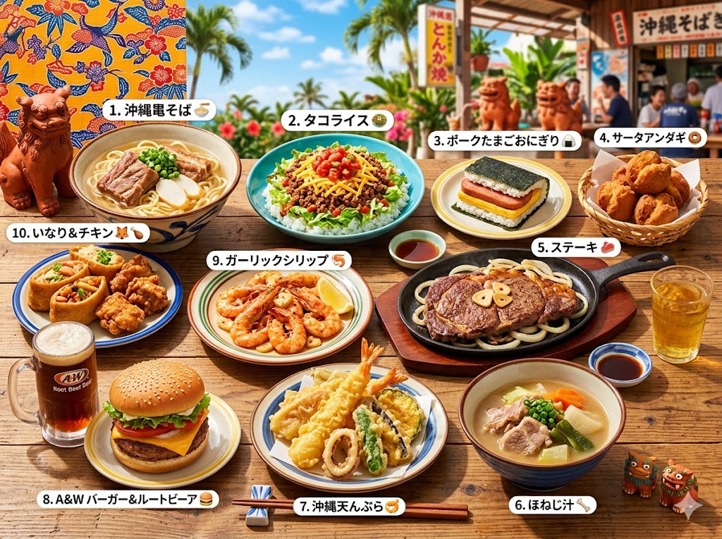 沖縄旅行で絶対食べたい！最高にアゲアゲな絶品グルメ10選 🌺🌴